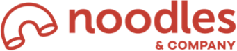 Noodles & Company logo with stylized noodles icon and text.
