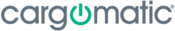 Cargomatic logo featuring the word "cargomatic" with a power button icon in the middle.